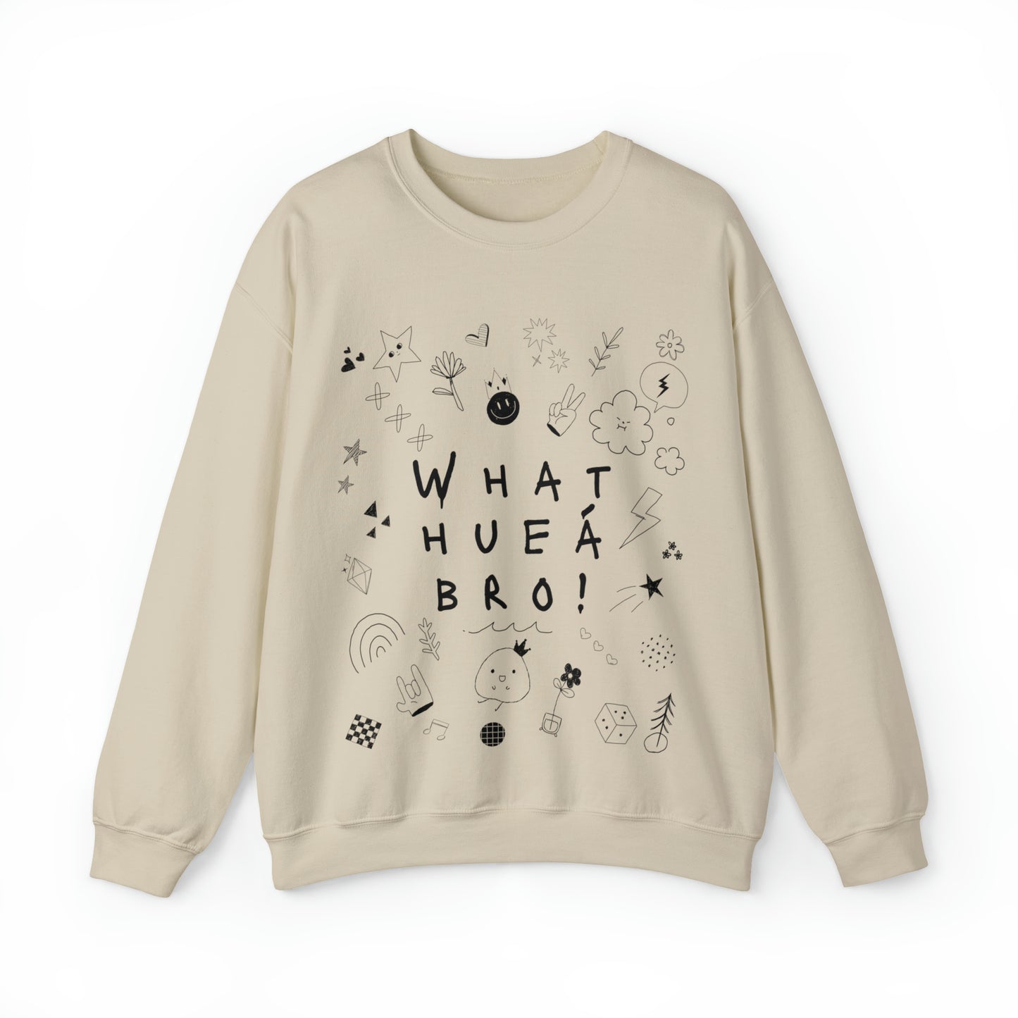 Chilean Pride Sweatshirt: 'What Hueá' Edition | Yubi's Printies